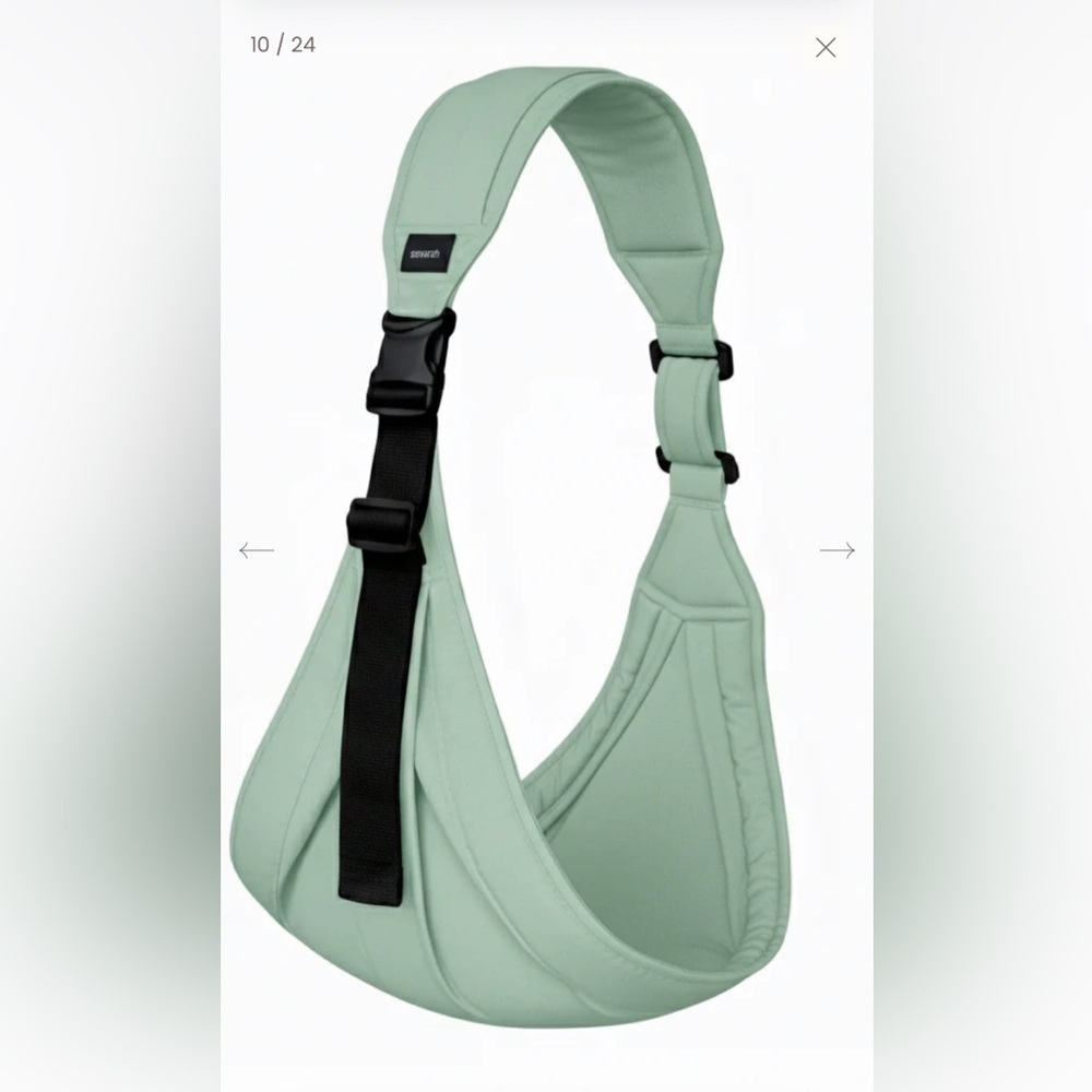 Senarah Mint Green Sling Toddler Carrier NWT